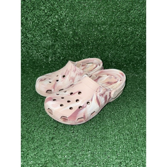 Crocs Classic Marbled Clog Womens Size 6 Mens Size 4 Pink Purple Slip On Sandals - Picture 3 of 8
